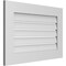 Ekena Millwork Vertical Surface Mount PVC Gable Vent: Functional, w/ 3-1/2"W x 1"P Standard Frame, 30"W x 20"H GVPVE30X2001SF - alternate 5
